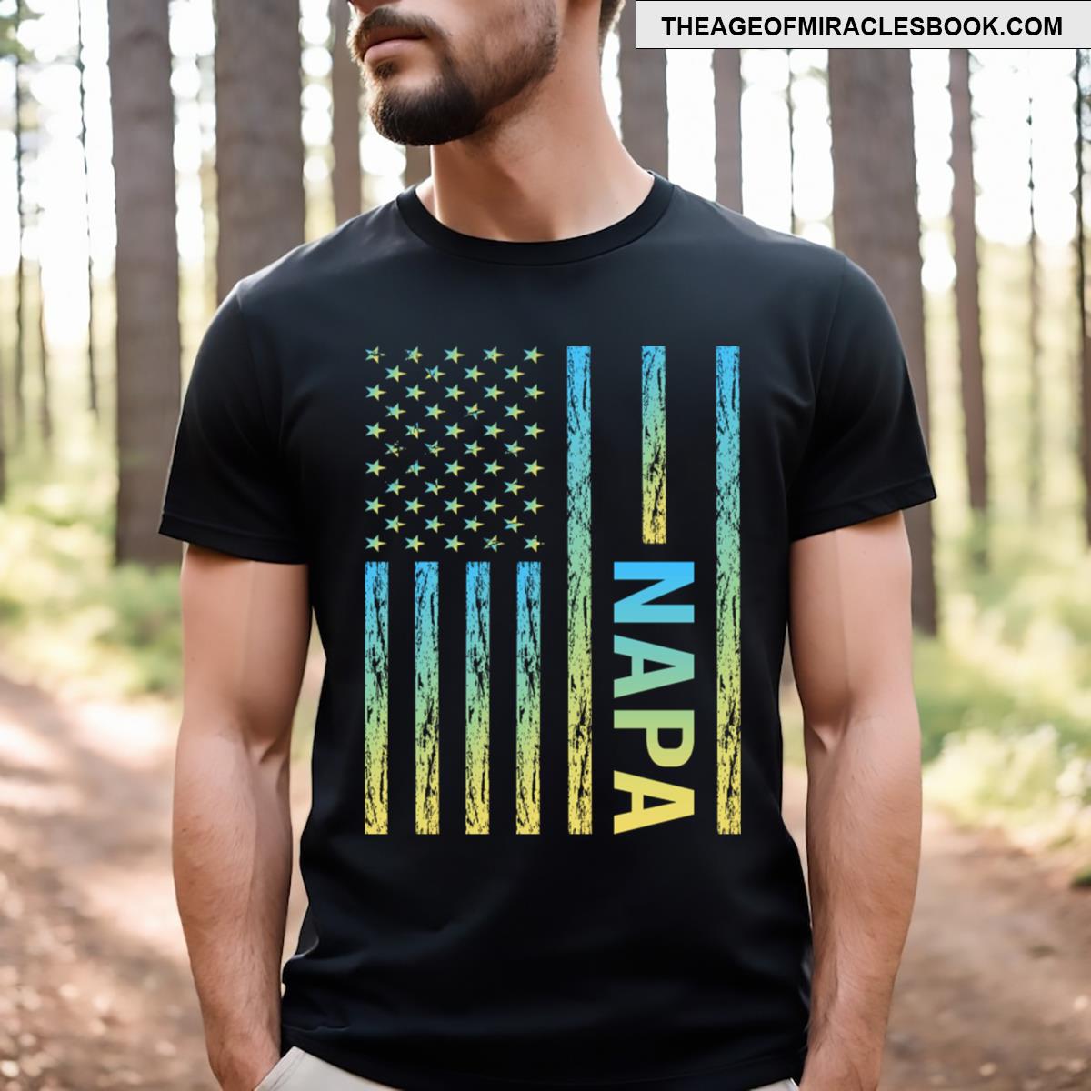 Blue Yellow Flag Napa T-shirt