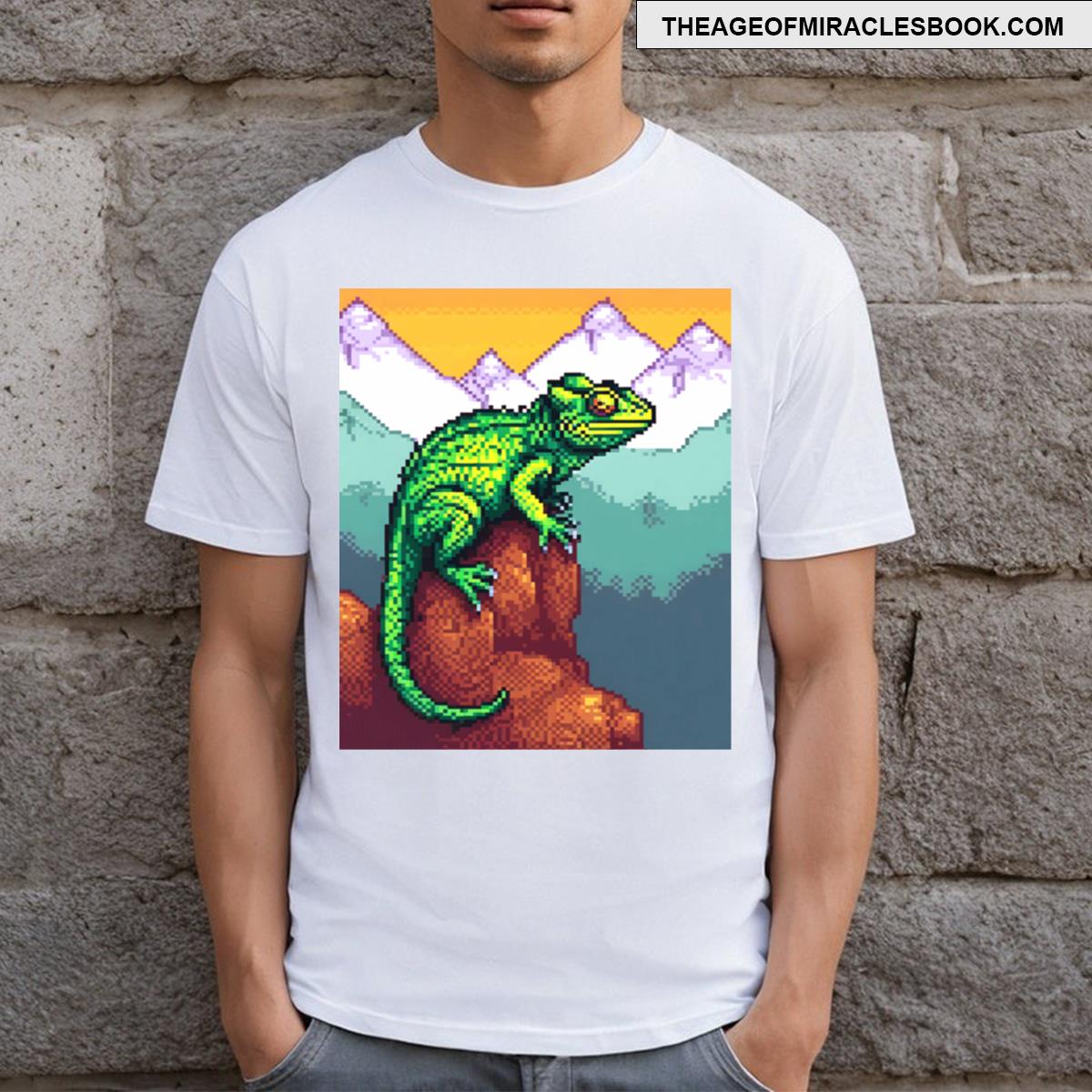 Chameleon Pixel Art T-shirt