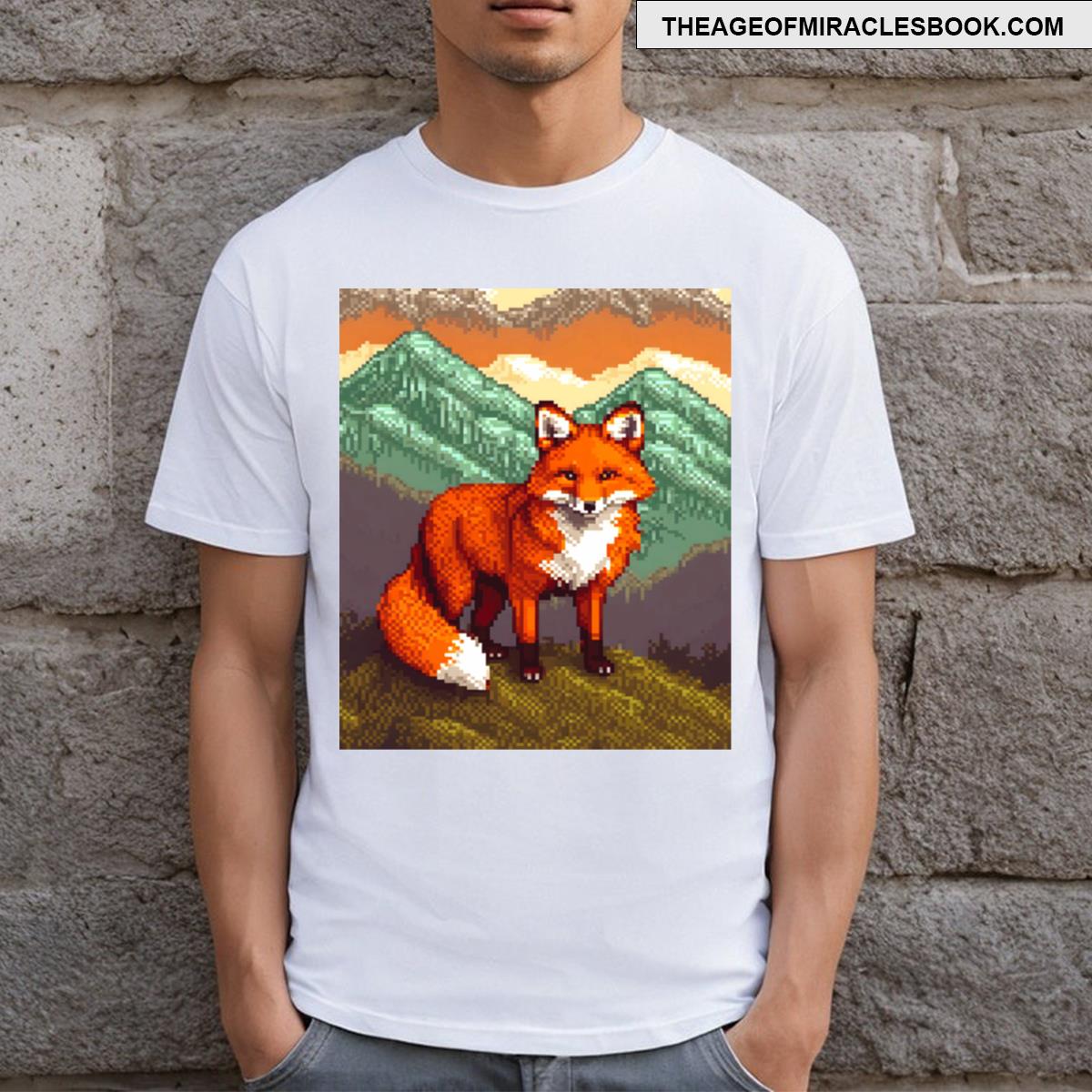 Fox Pixel Art T-shirt