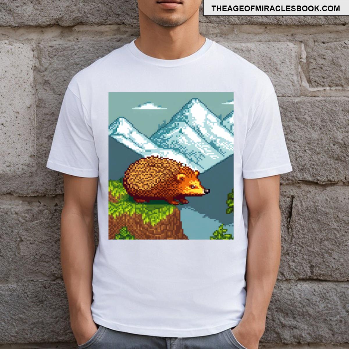 Hedgehog Pixel Art T-shirt