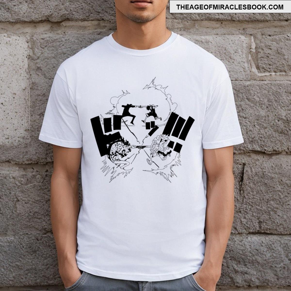 Mugiwara Vs Cipher Pol 0 With Back Print T-shirt