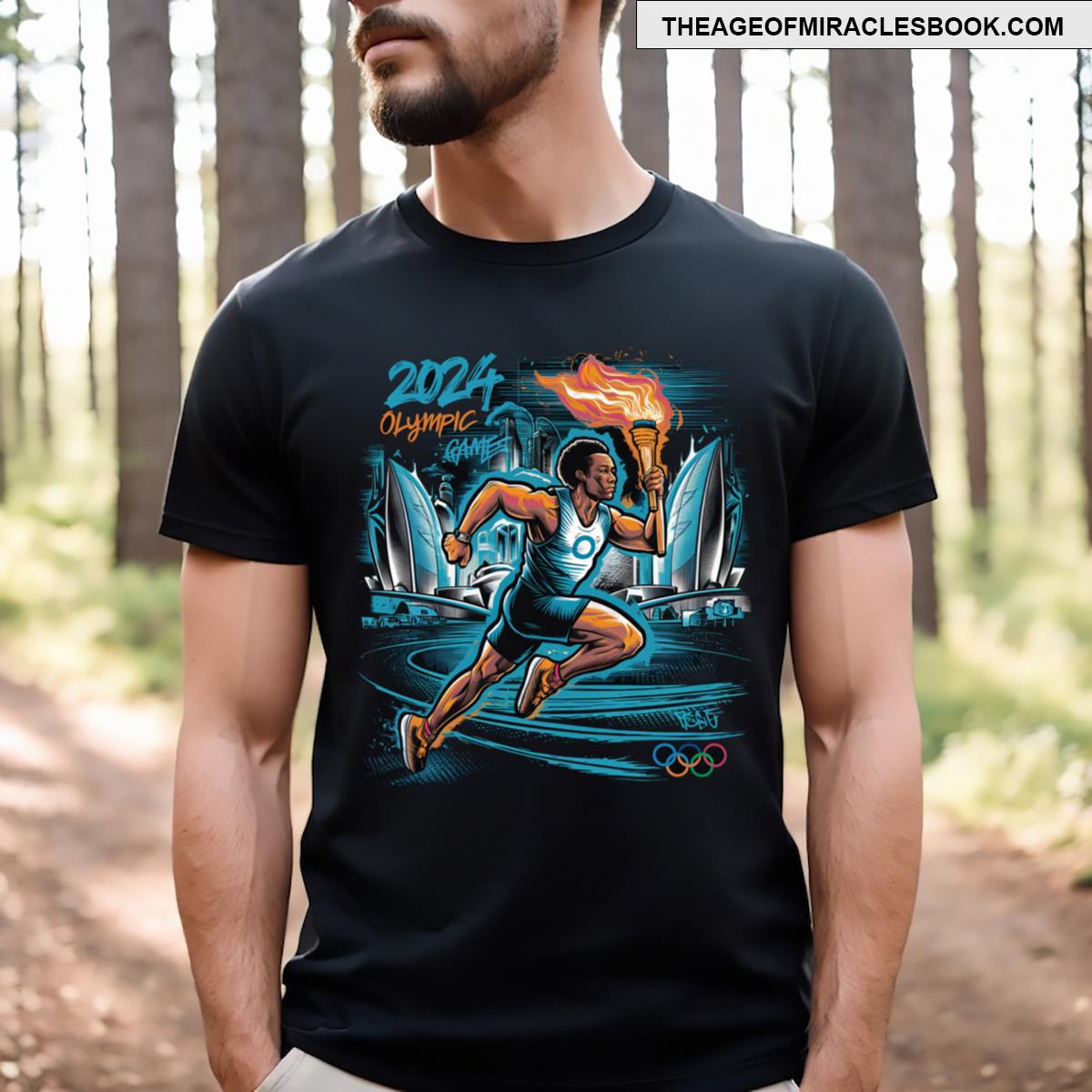 Olympic Fire Run 2024 Essential T-shirt