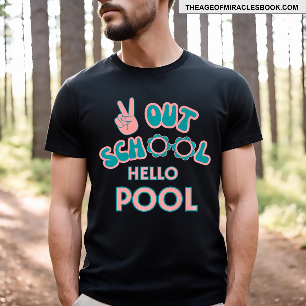 Peace Out School Hello Pool T-shirt