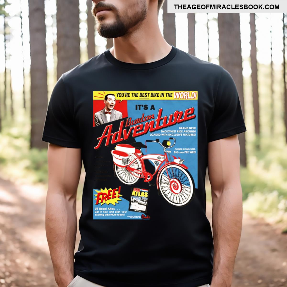Peewee Herman Model Bike T-shirt