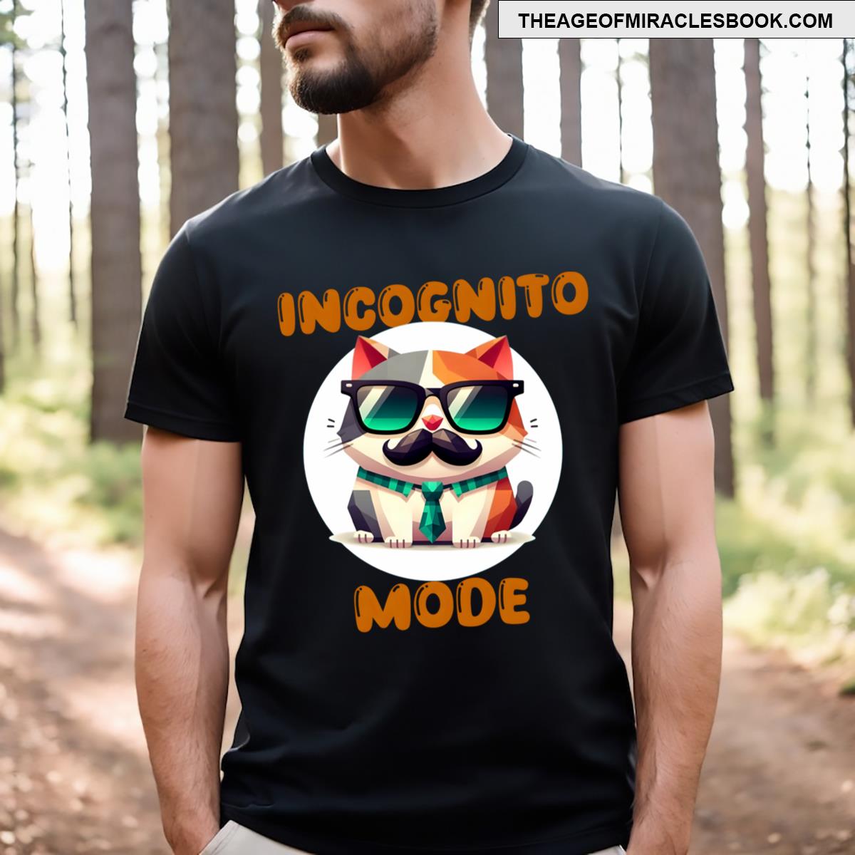 Suspicious Cat In Incognito Mode T-shirt