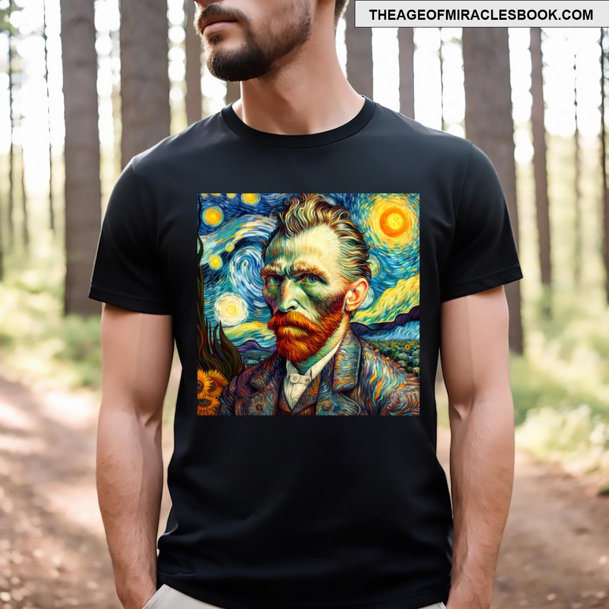 Van Gogh Self Portrait Vector Art T-shirt