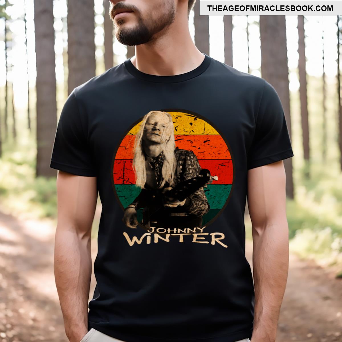 Vintage Retro Johnny Winter T-shirt