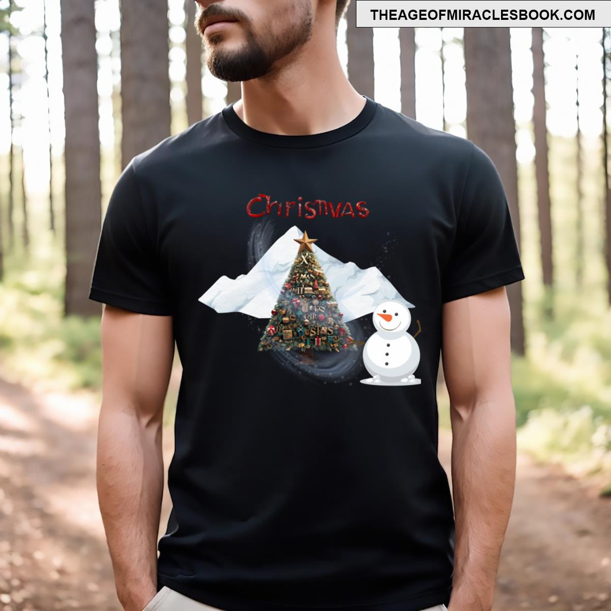 Mountain Snow Man Essential T-shirt