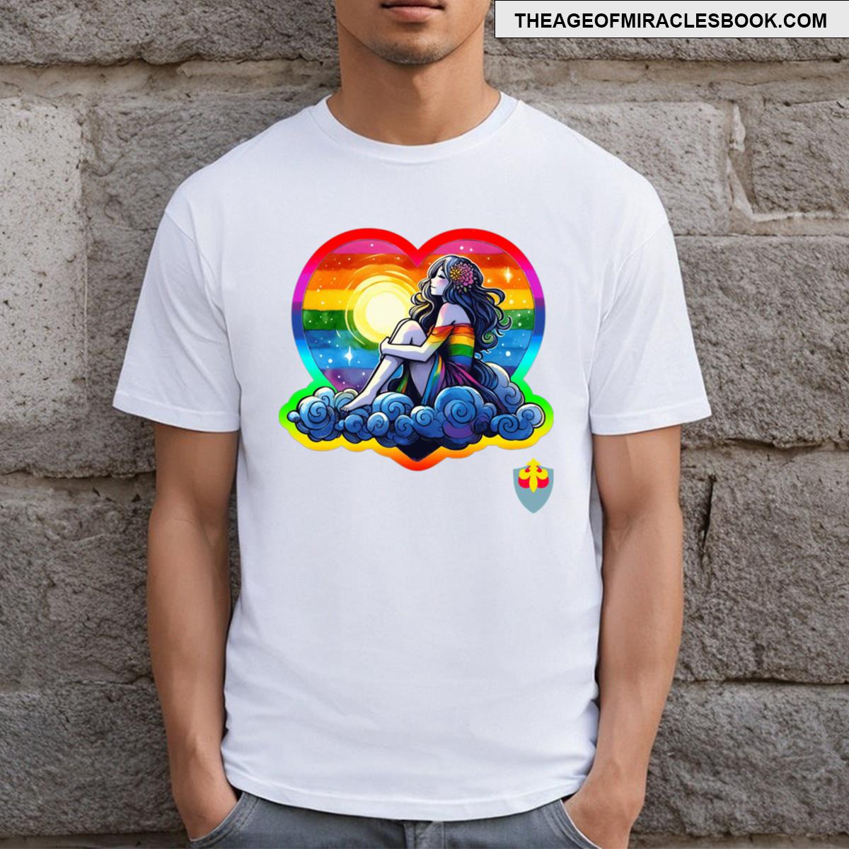 Woman Sitting On Cloud 38 T-shirt
