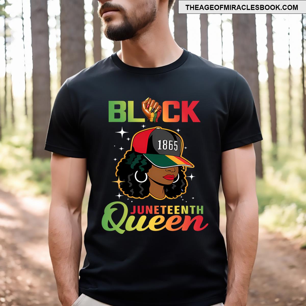 1865 Juneteenth Black Queen T-shirt