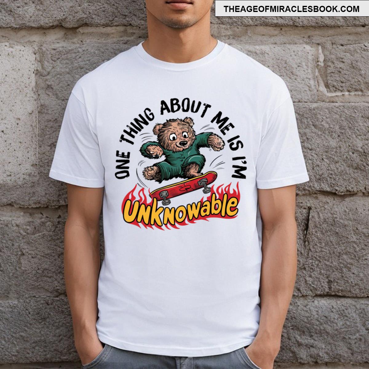 Cute Skater Bear Skating Funny T-shirt