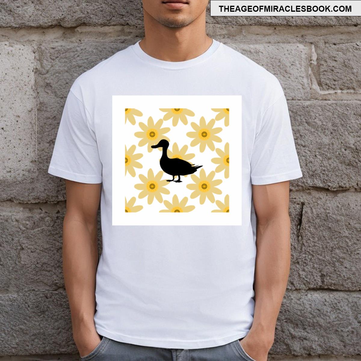 Duck With Flowers T-shirt