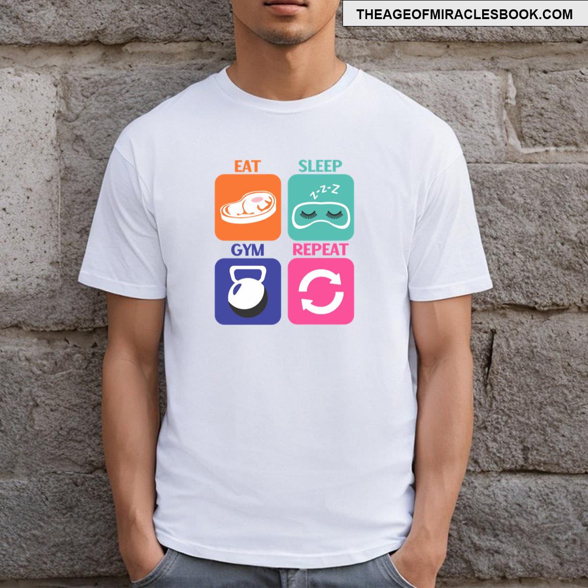 Eat Sleep Gym Repeat T-shirt