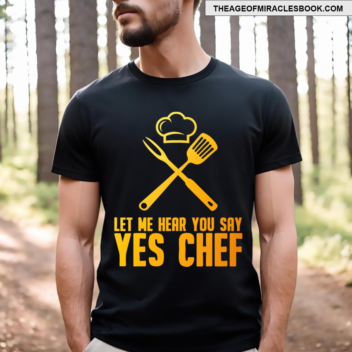 Funny Chef Design For Men Kitchen Cook Culinary Chef T-shirt
