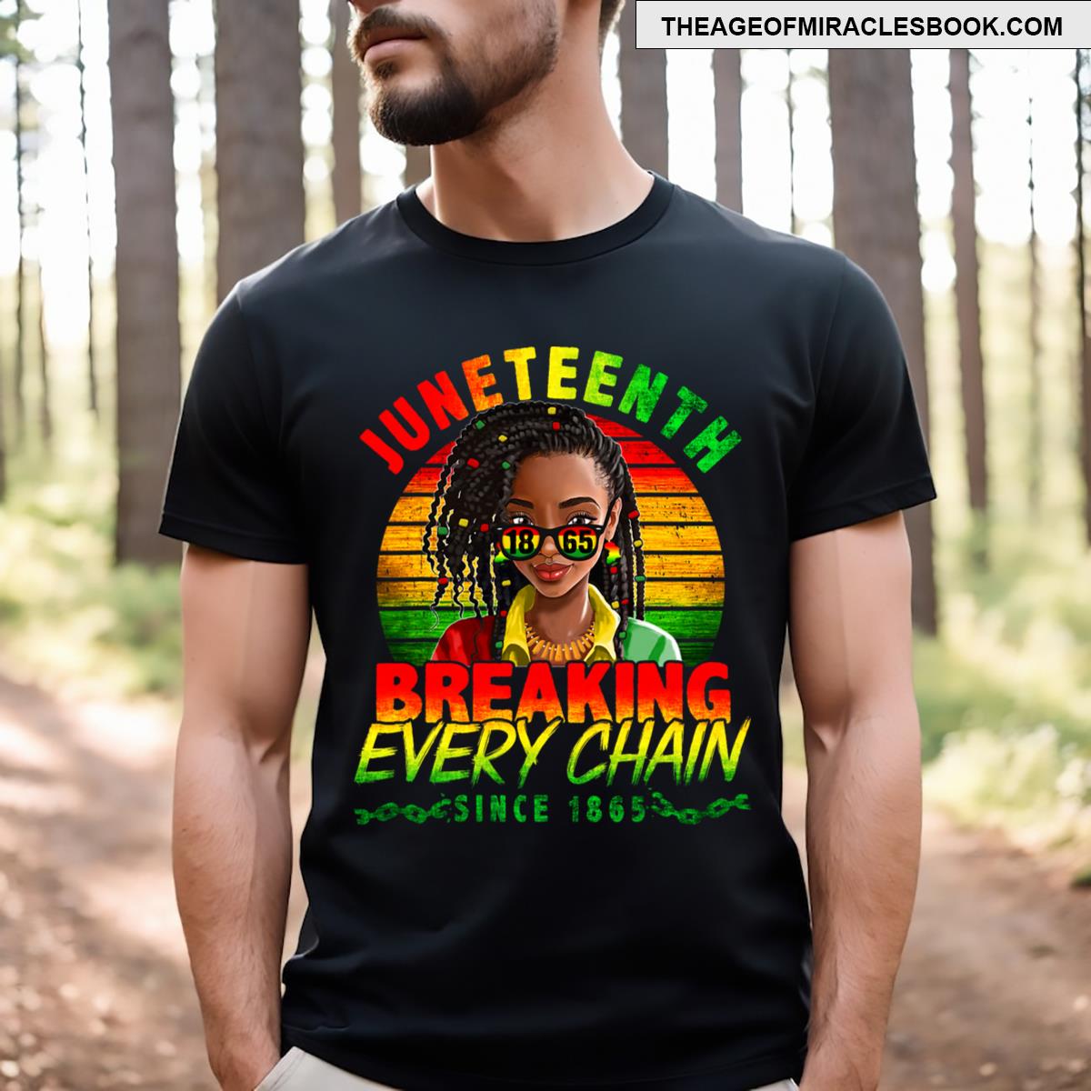 Juneteenth For Breaking Every Chain Since 1865 T-shirt