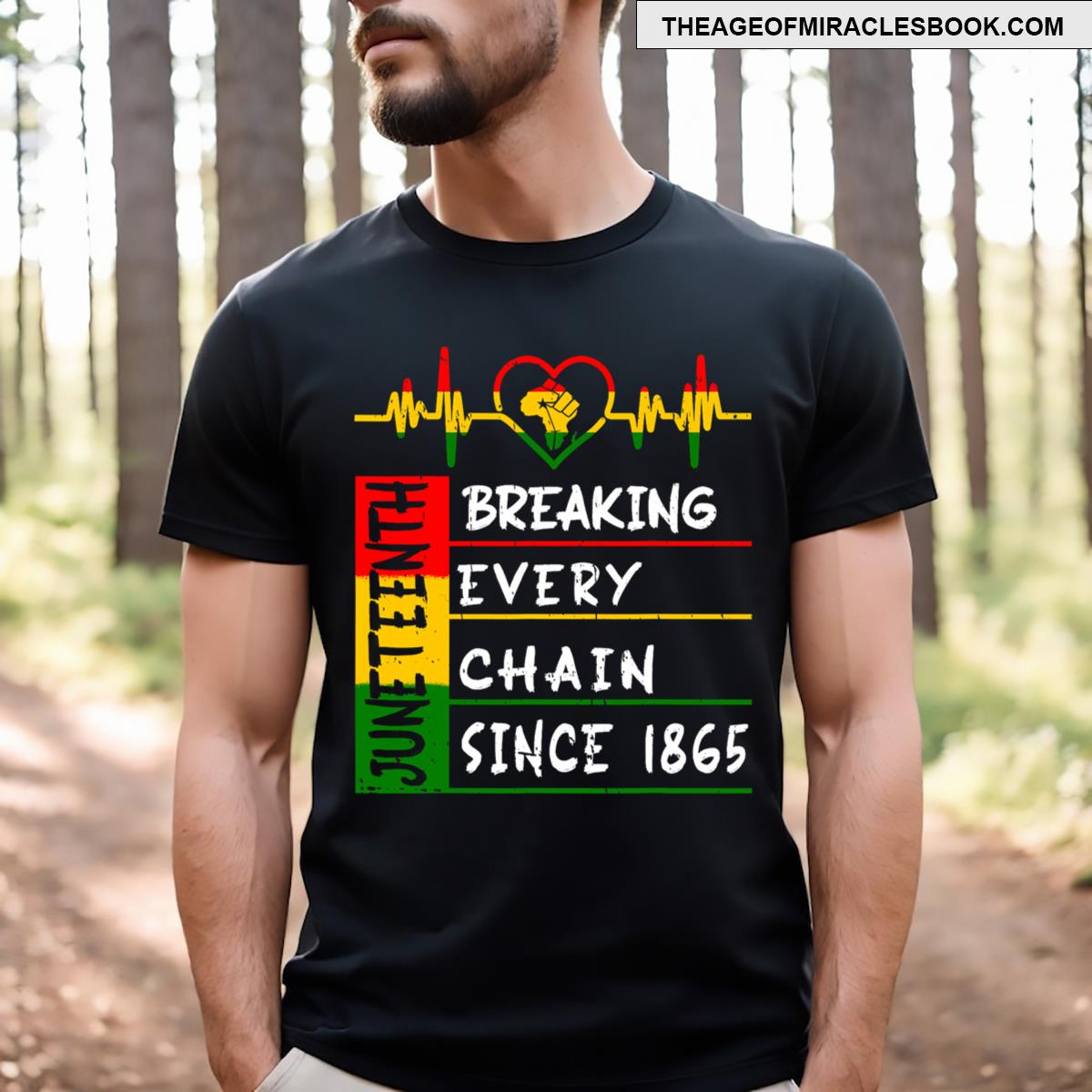 Juneteenths Breaking Every Chain Since 1865 Men T-shirt