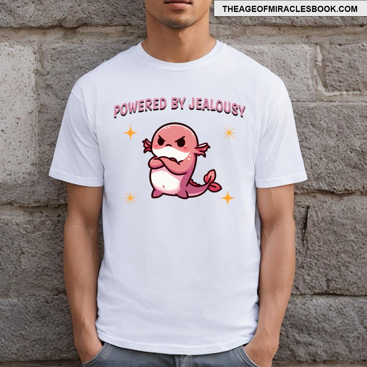 Powered By Jealousy Axalotl T-shirt