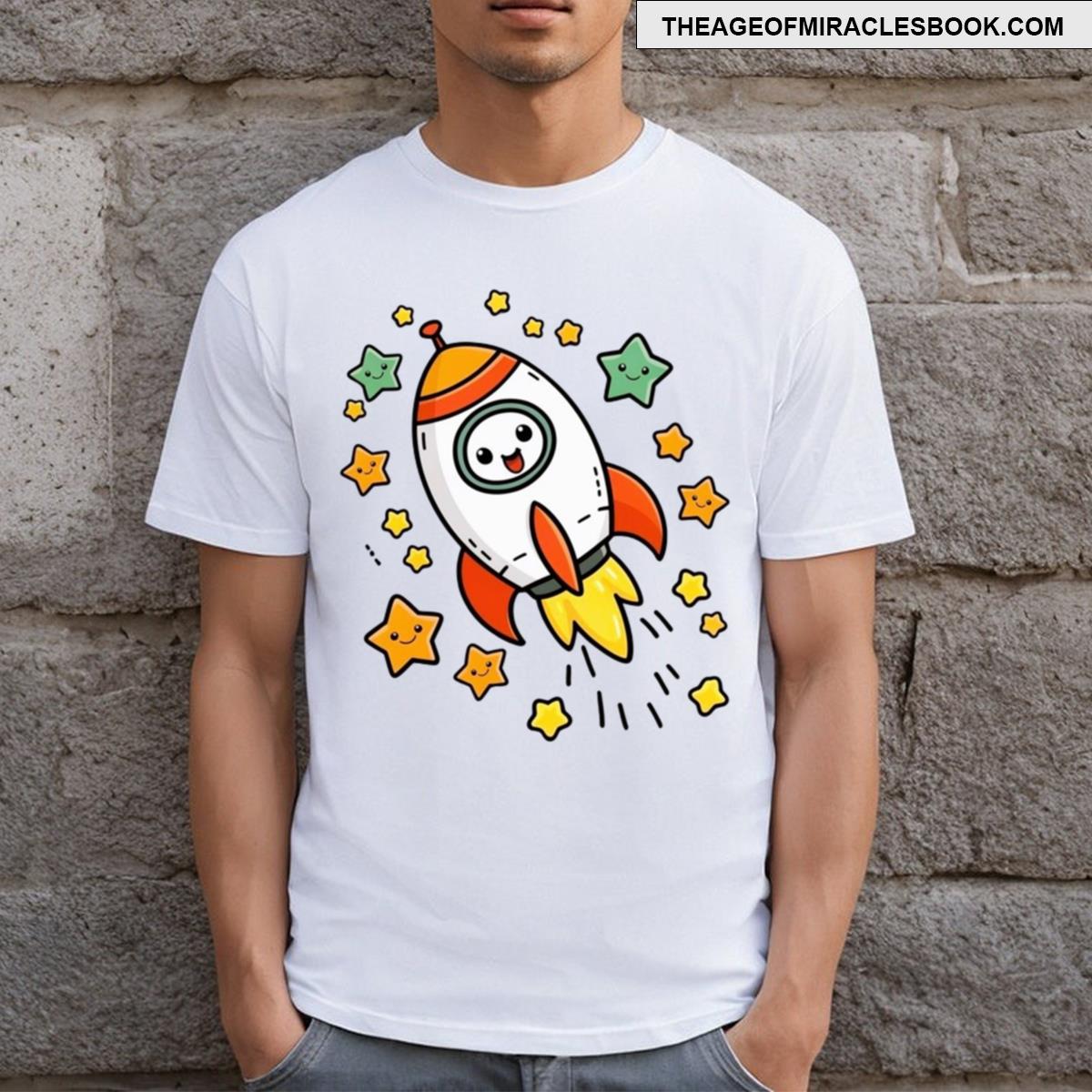 Spaceship In Space T-shirt