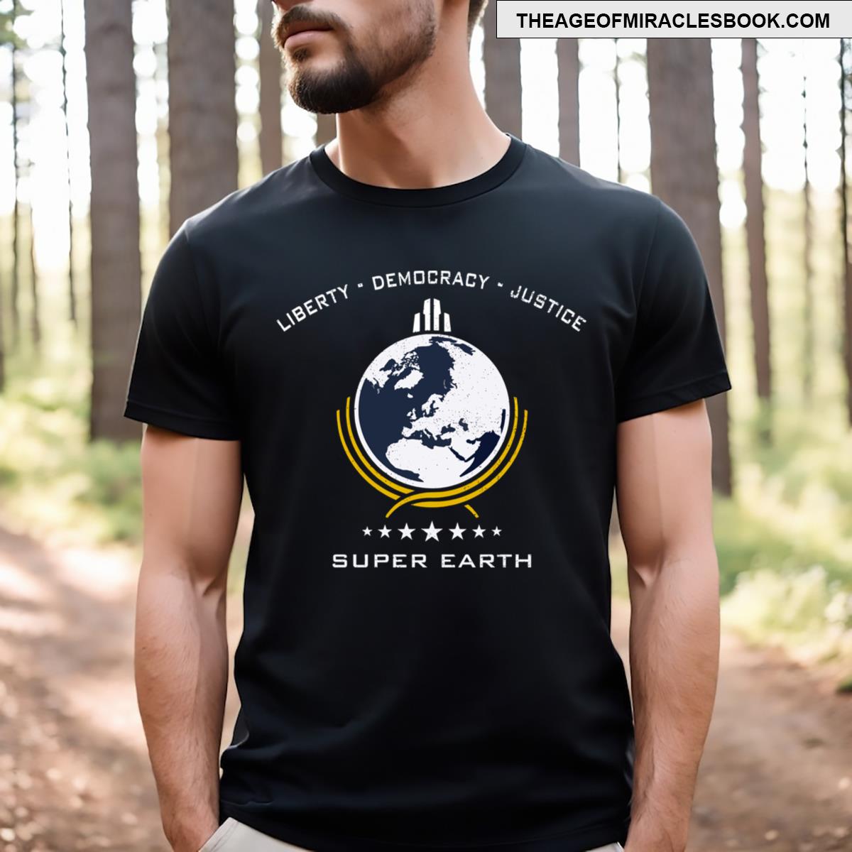 Super Earth Diving Into Hell For Liberty T-shirt