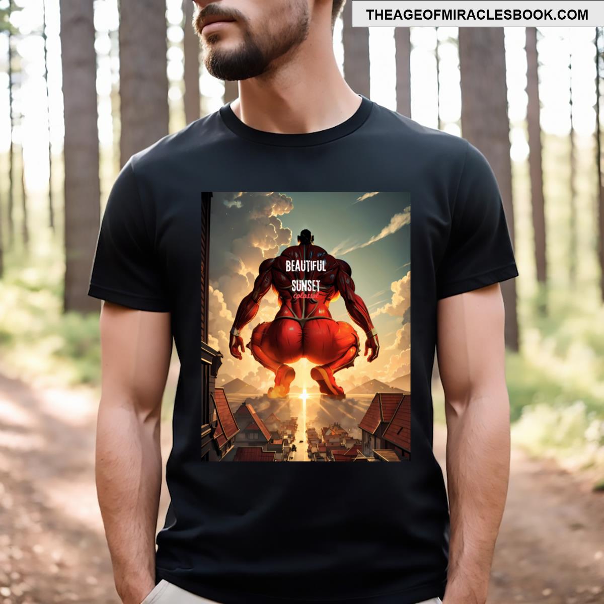 Anime Arth Titan Colossal Poster Meme Comedy T-shirt