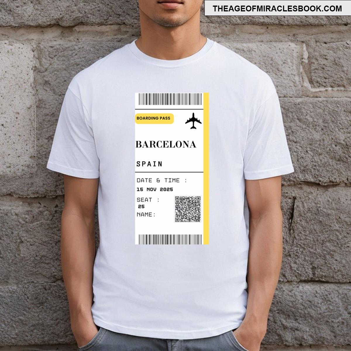 Boarding Pass Barcelona T-shirt