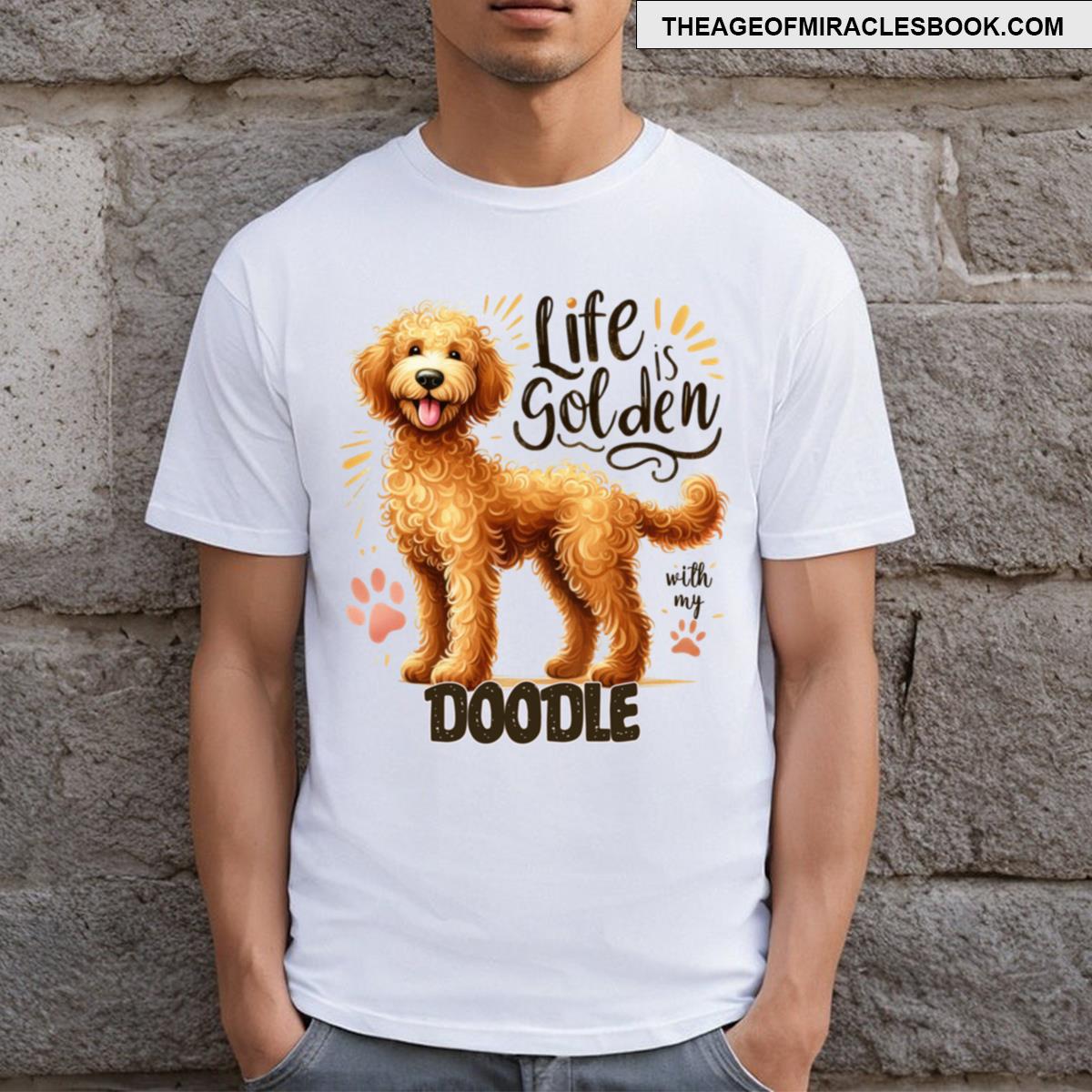 Cute Golden Doodle Dog T-shirt