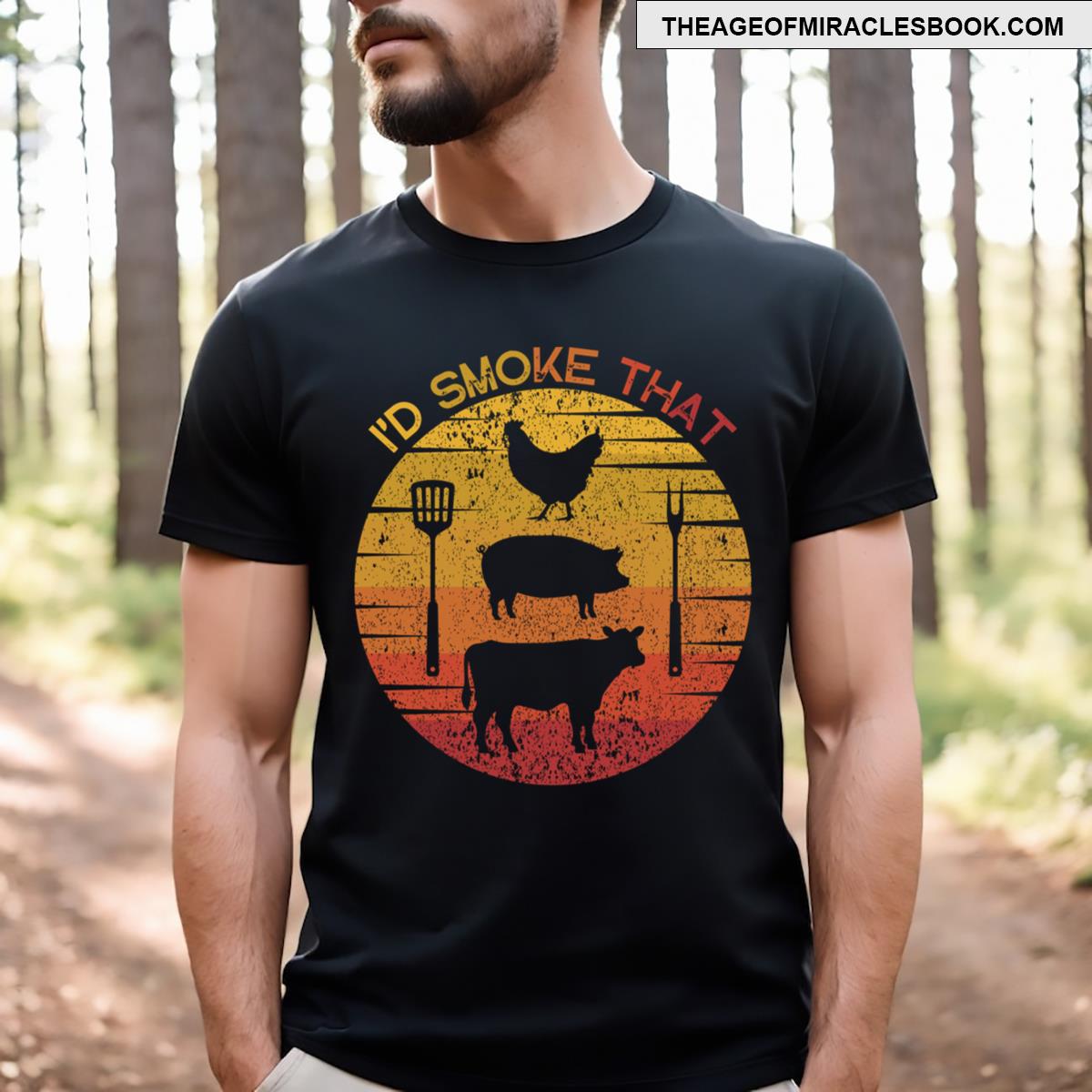 Id Smoke That Funny Bbq Grilling T-shirt