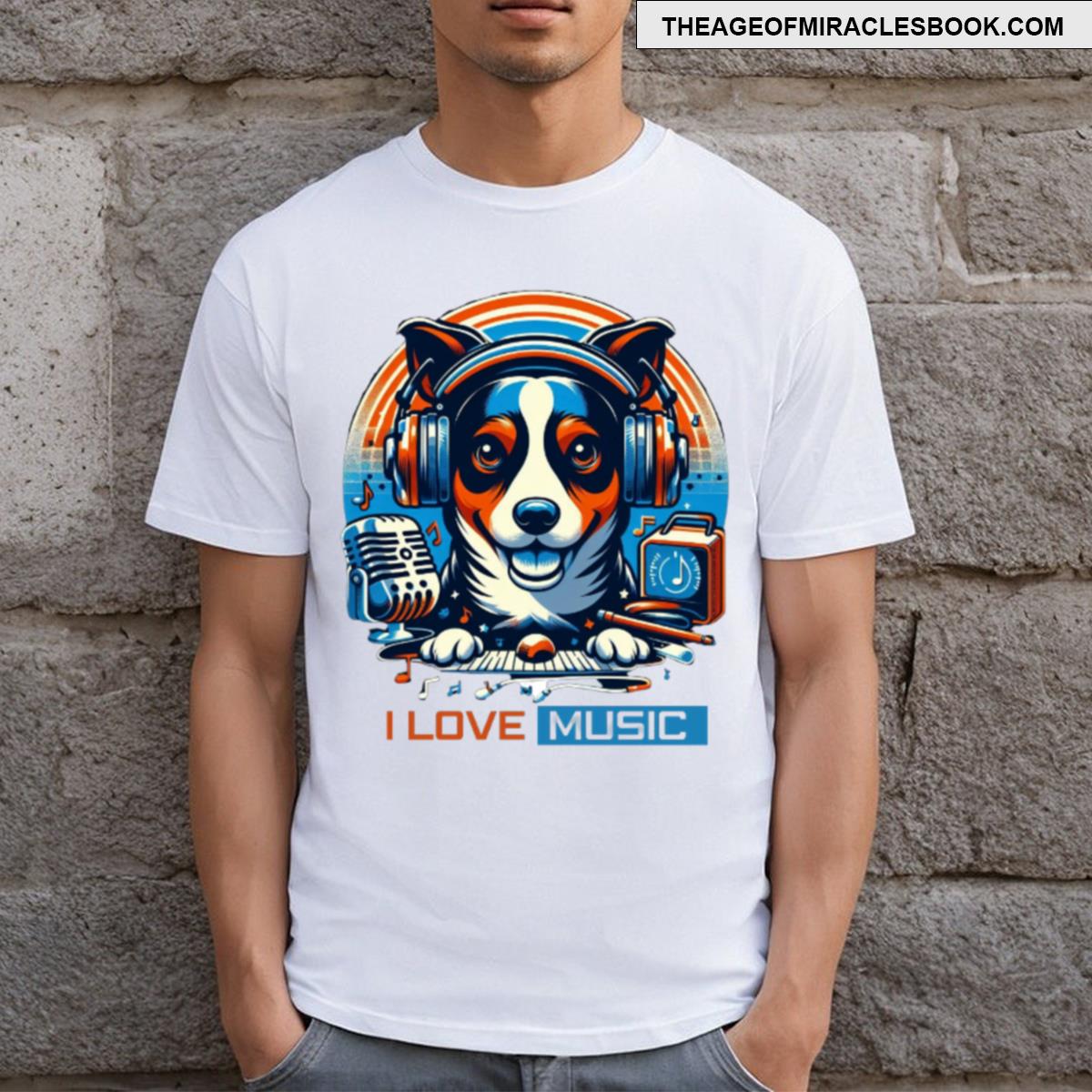 Music Dog T-shirt