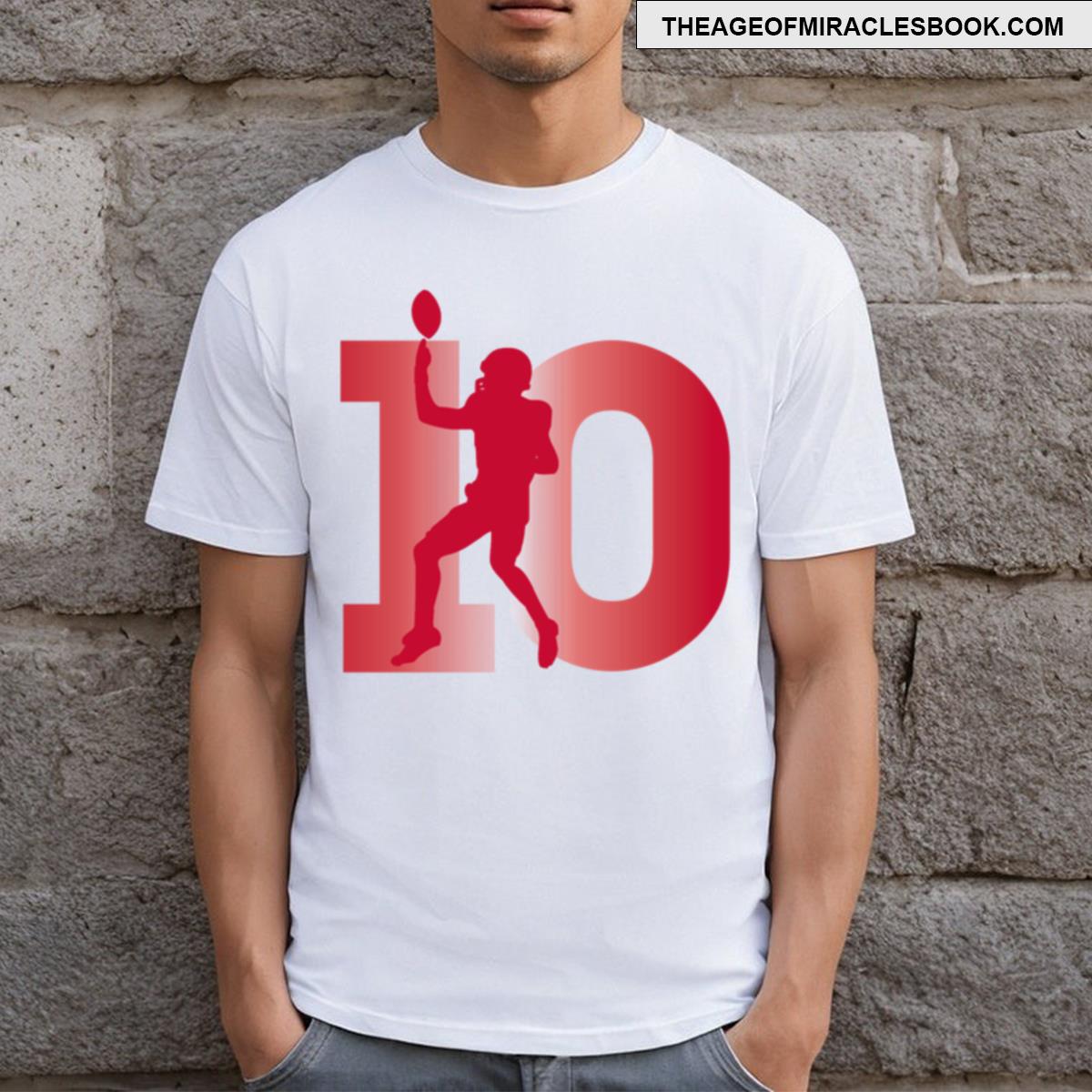 Red Drake Maye Style T-shirt