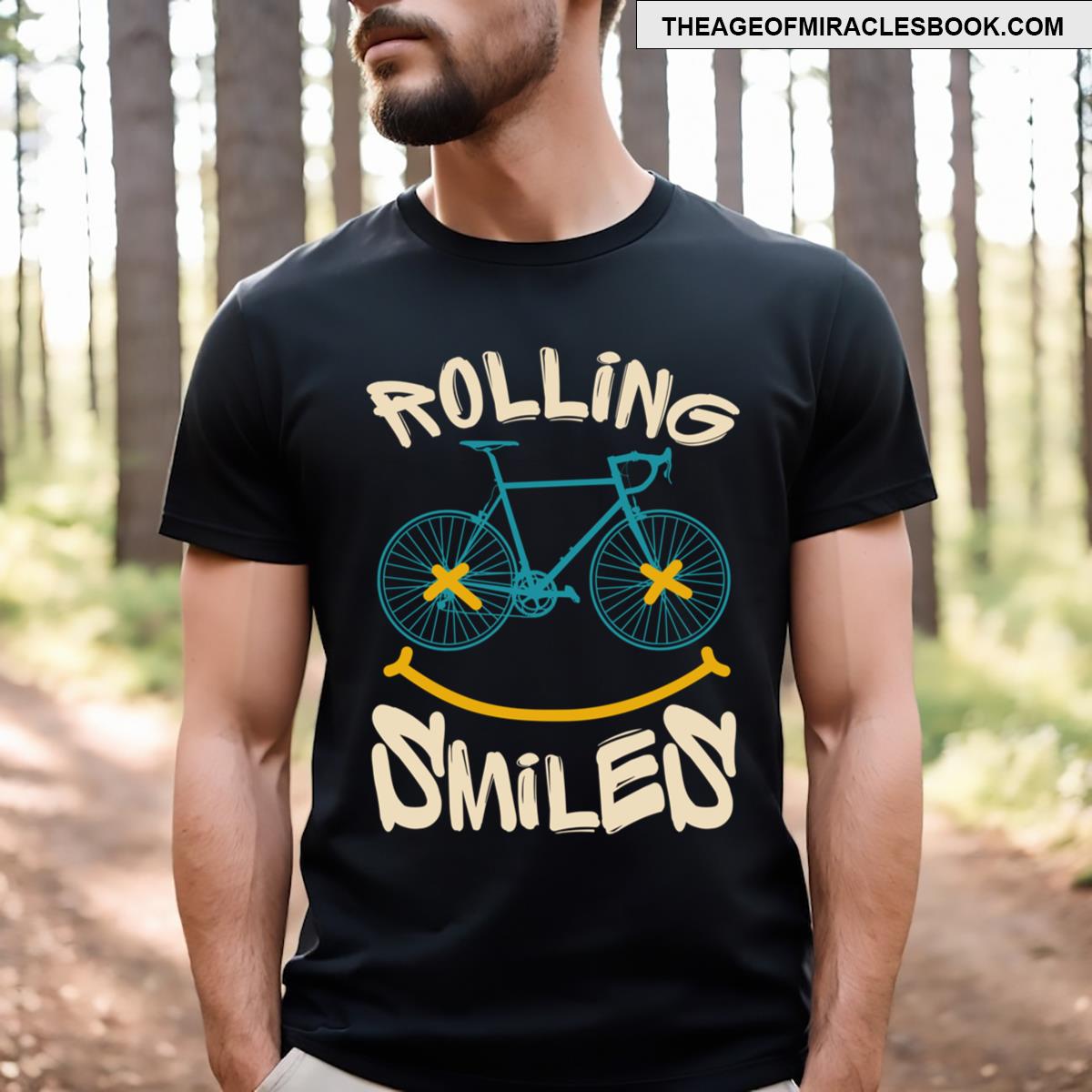 Rolling Smiles Bicycle Lover T-shirt
