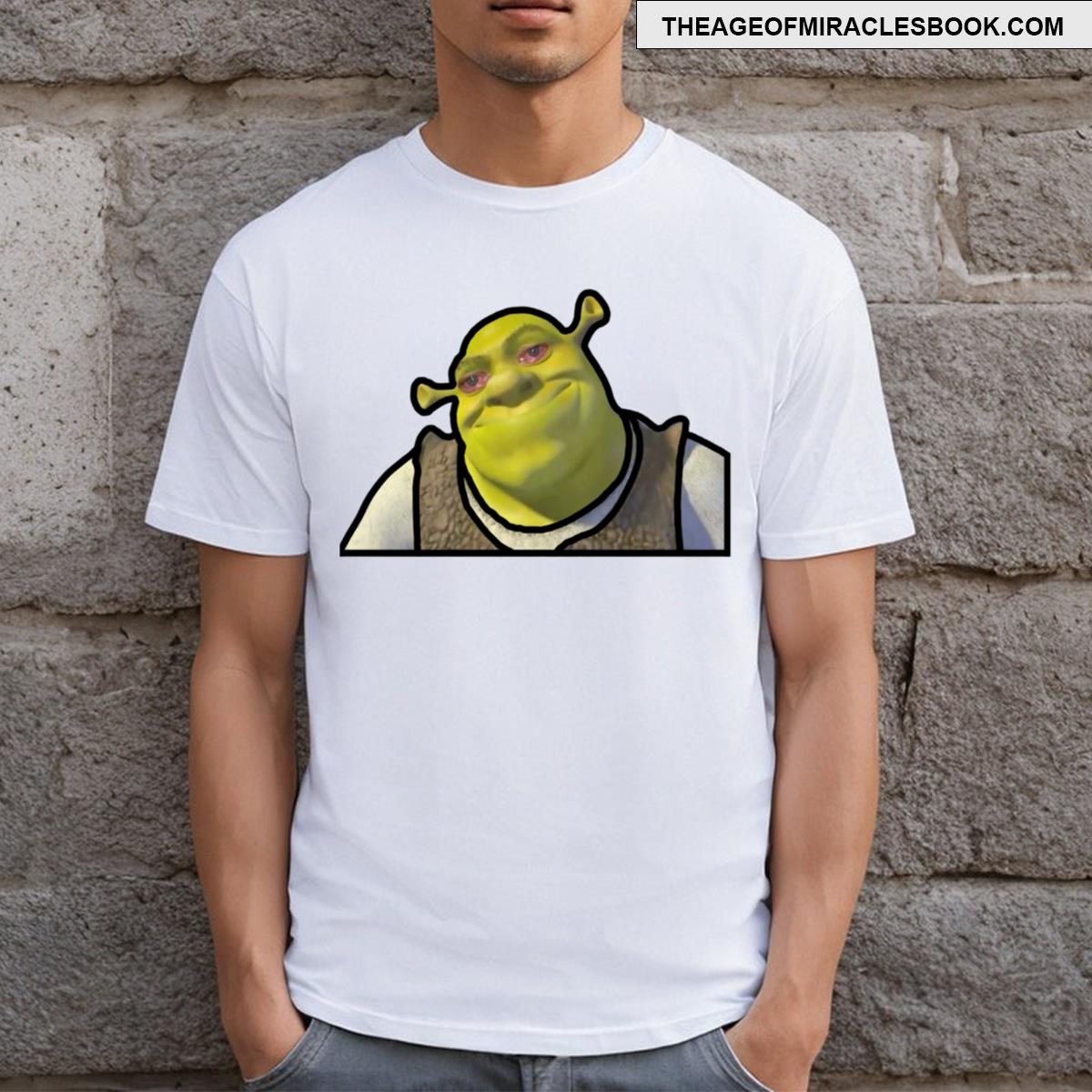 Shrek Crying Meme Funny T-shirt