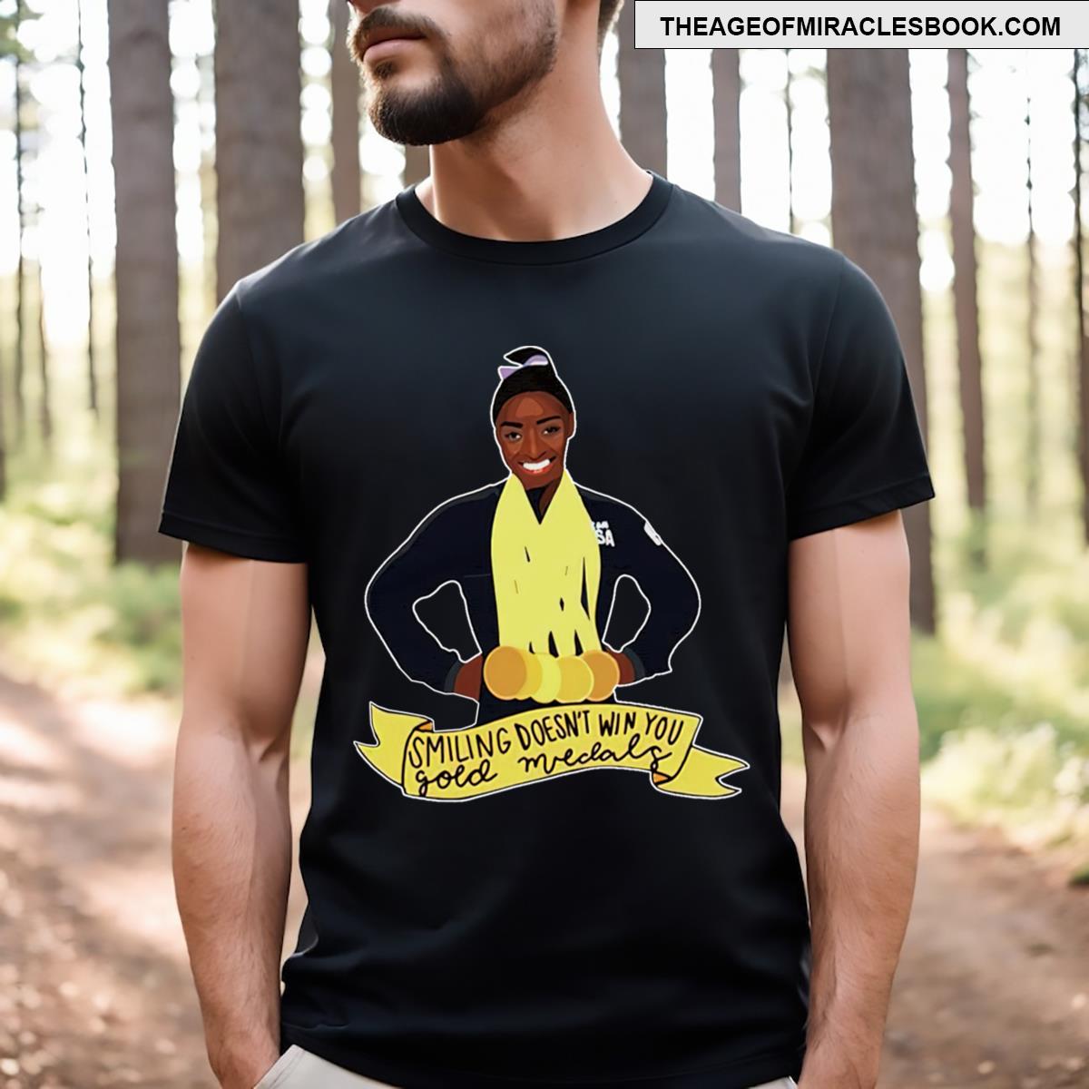 Simone Biles Smiling Doesn’t Win You Gold Medals Essential T-shirt