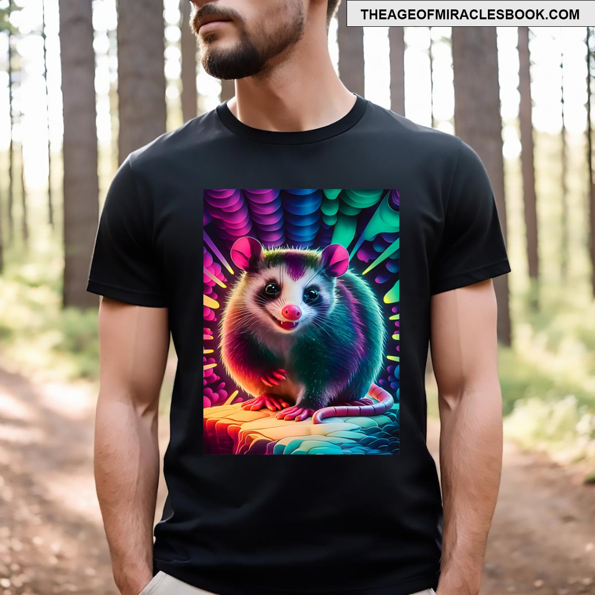 Psychedelic Opossum T-shirt