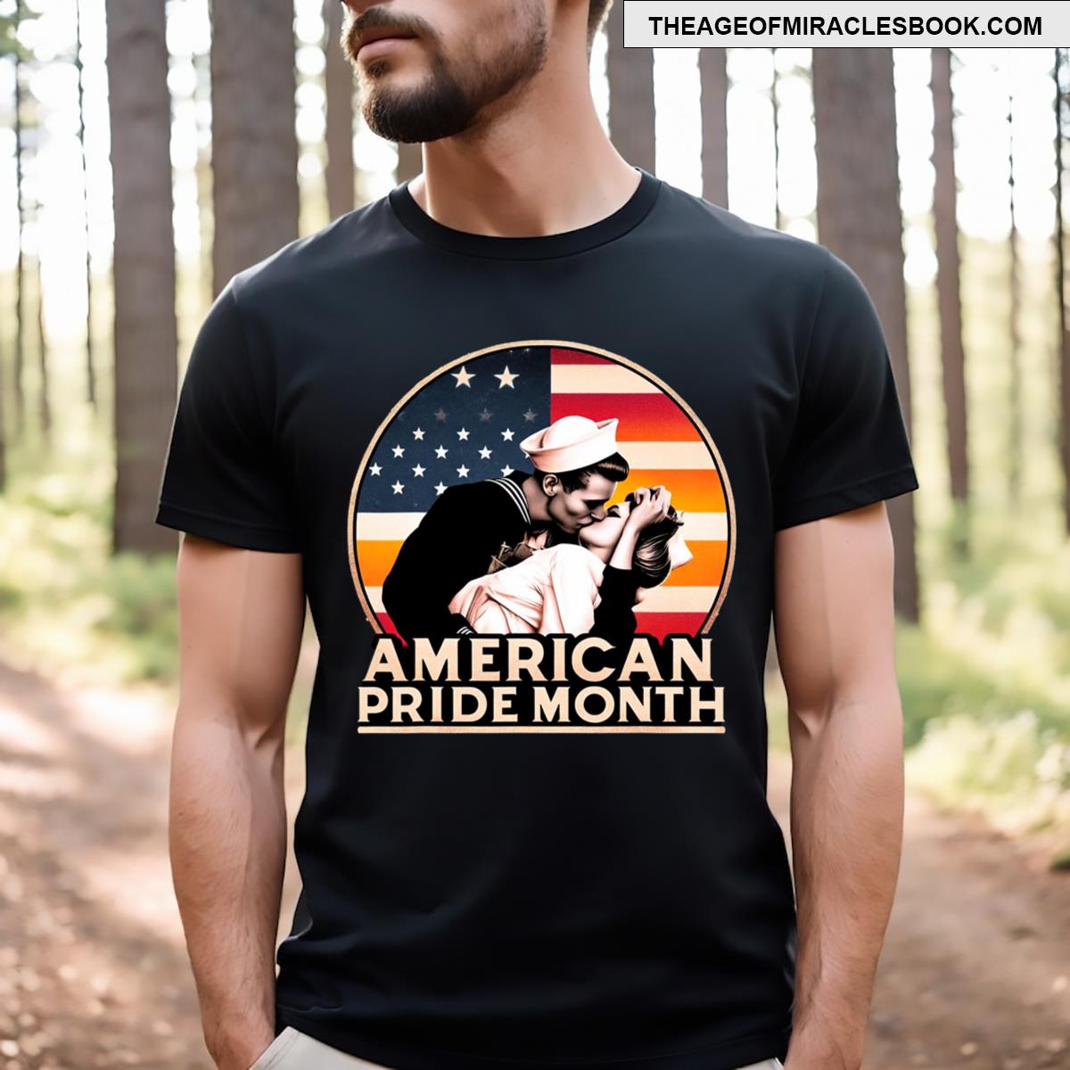 Usa Flag American Pride Month T-shirt