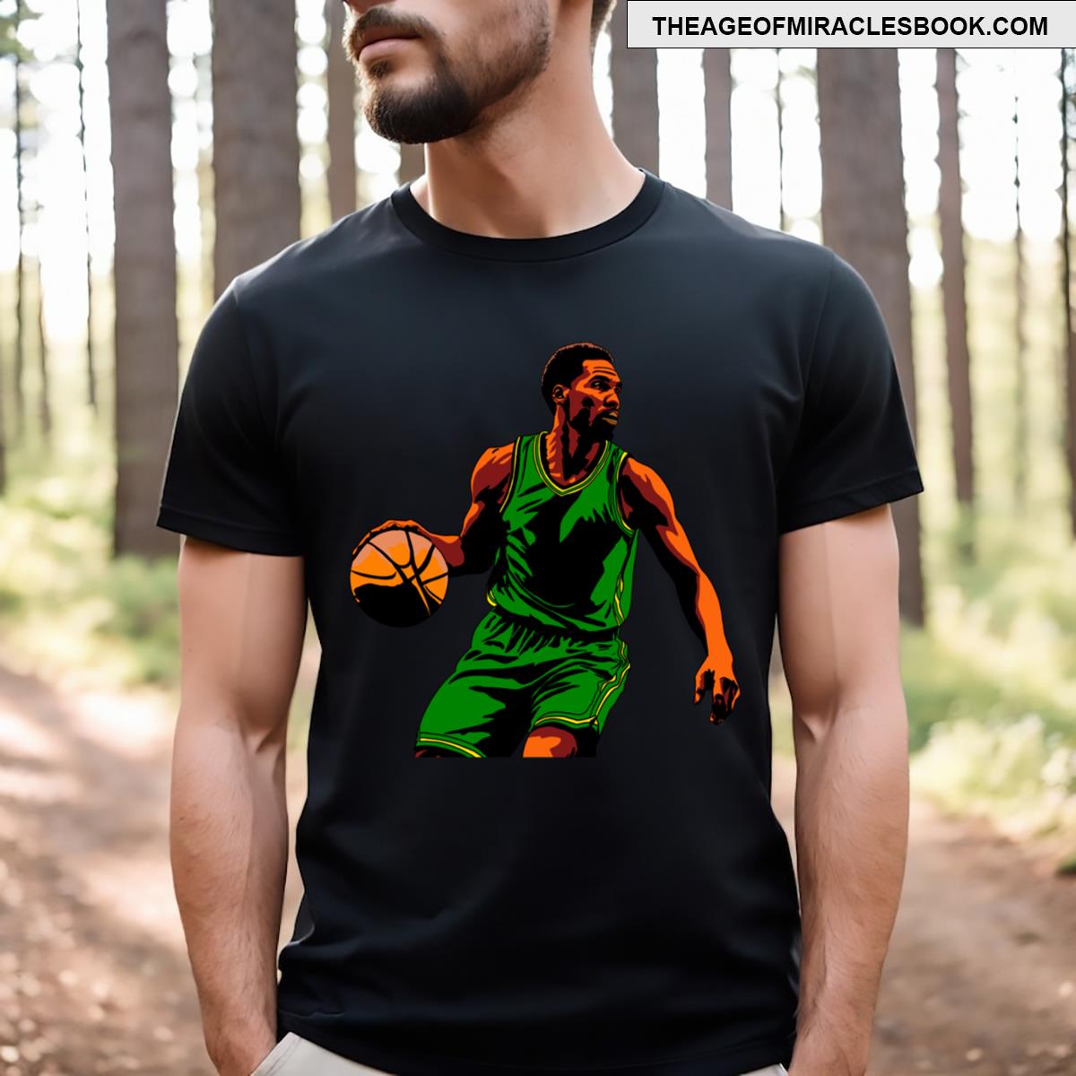 Basketball Player Sketch Active T-shirt