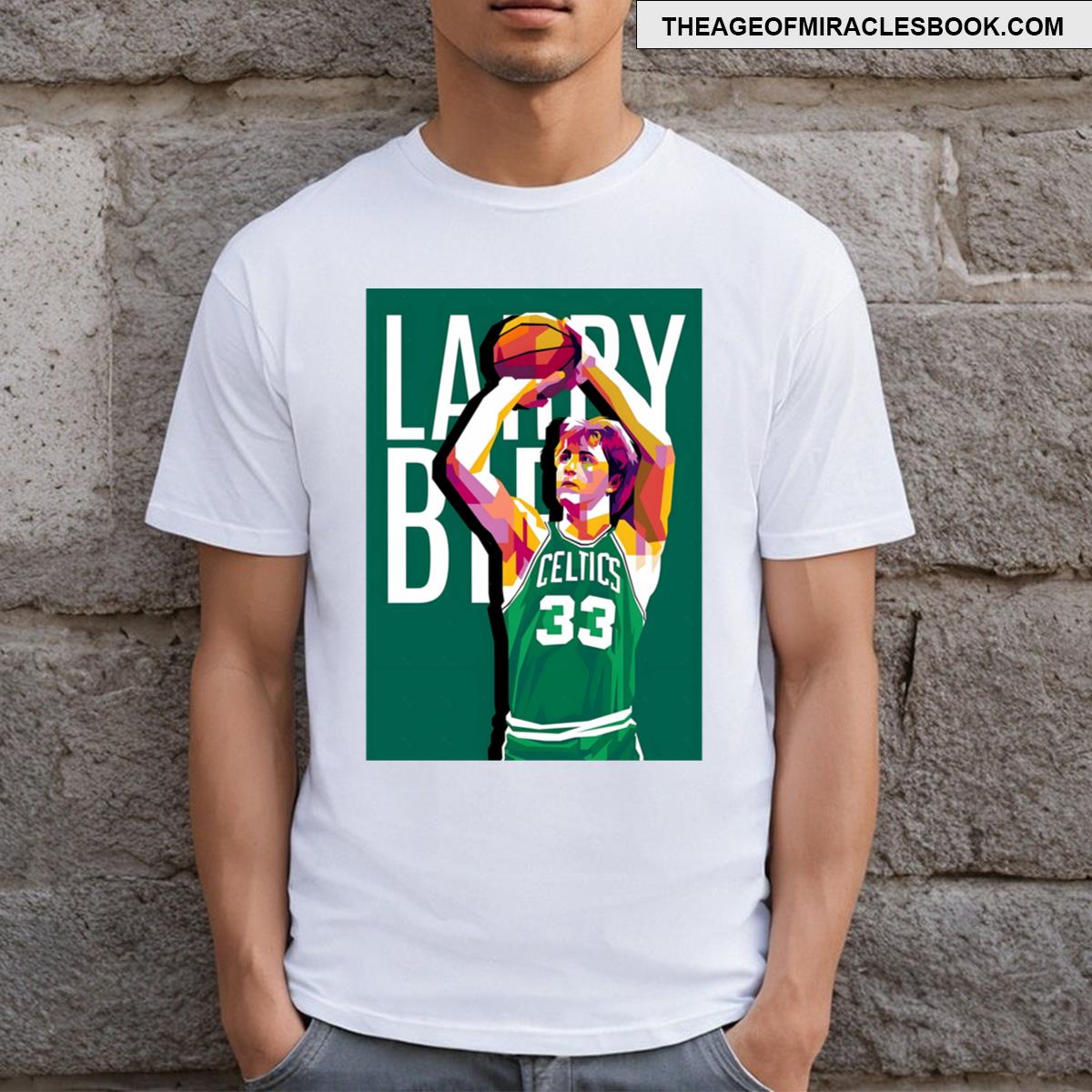 Larry Bird Legend Wpap Pop Art T-shirt