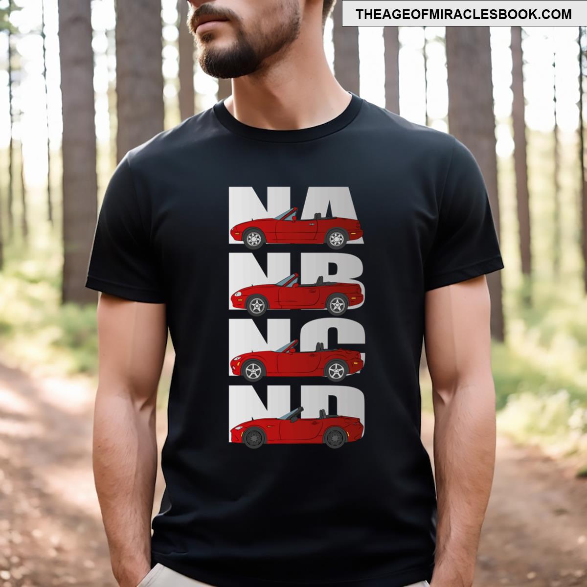 Miata Generations Red T-shirt