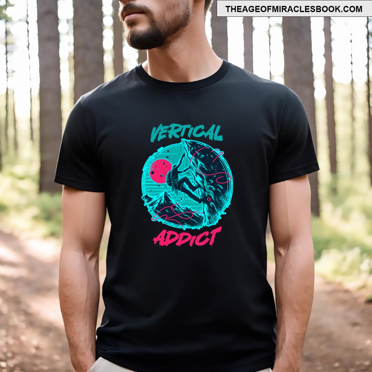Rock Climbing Vertical Addict Essential T-shirt