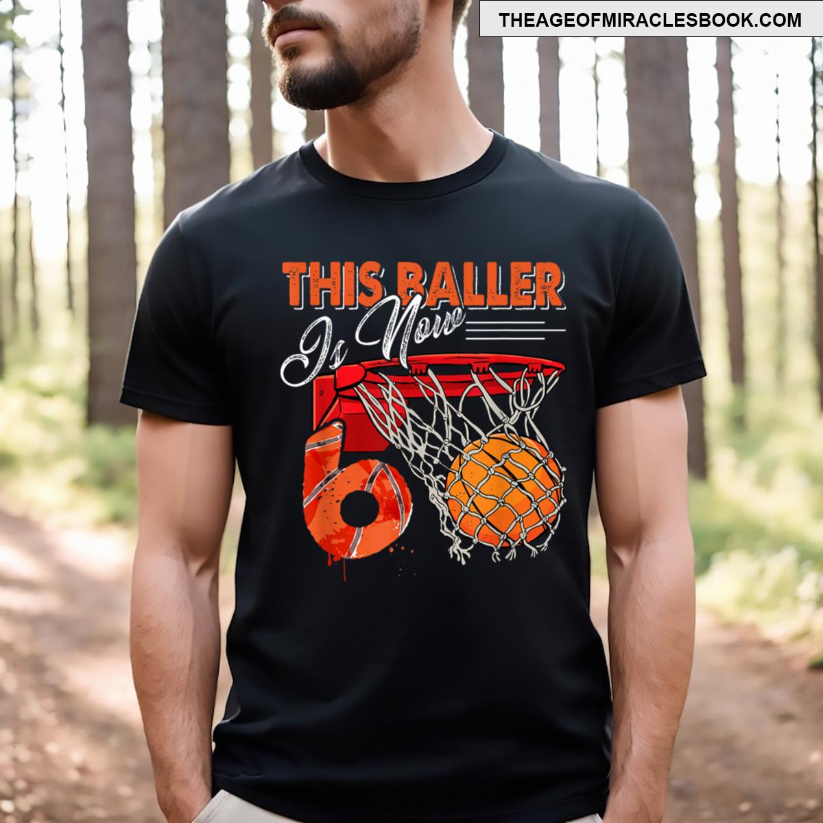 6th Birthday Basketball T-shirt 6th Birthday Basketball T-shirt