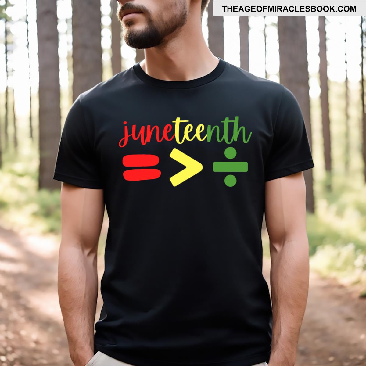 Juneteenth Equality Is Greater Than Division Afro Men T-shirt