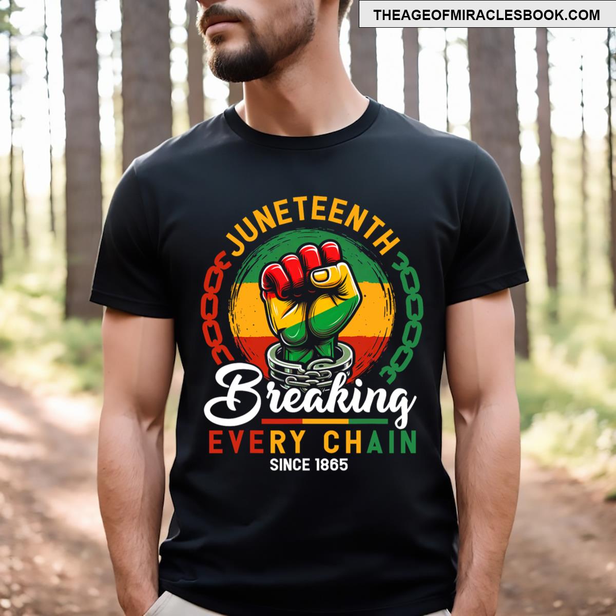 Juneteenth Men Breaking Every Chain Since 1865 T-shirt