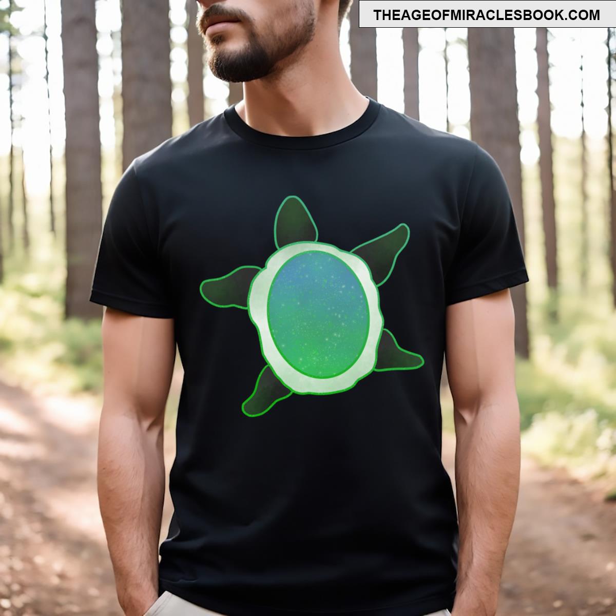 Pride Flag Space Turtle Aromantic Flag T-shirt
