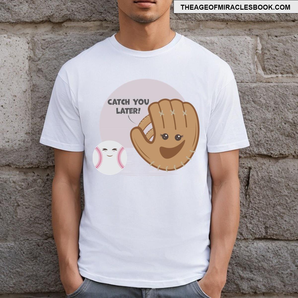 Baseball Catch Kawaii T-shirt