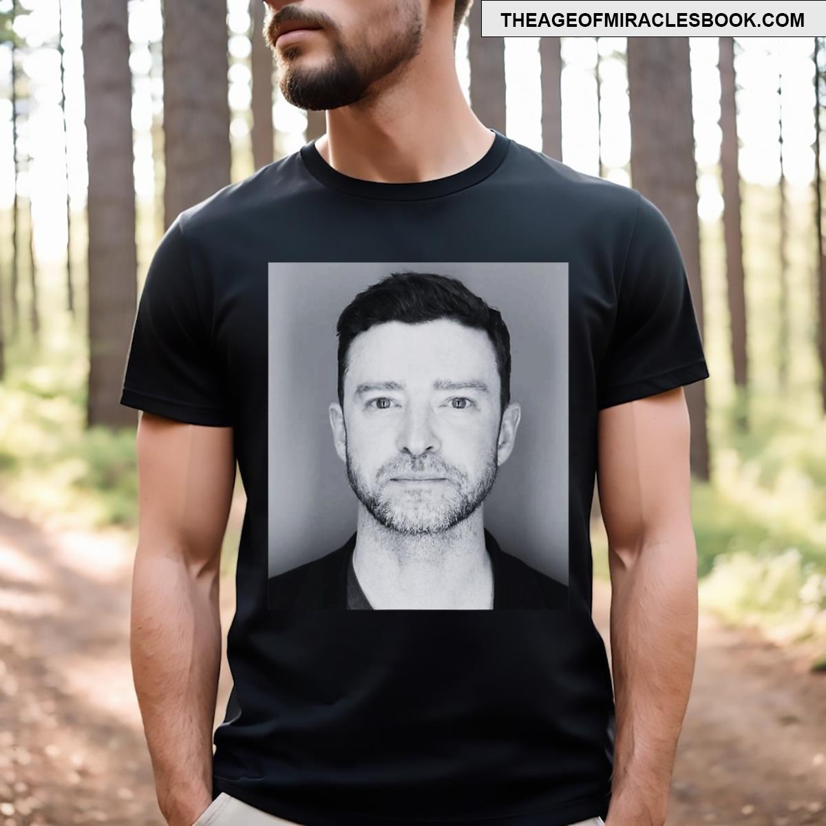 Justn Funny Mugshot 2024 T-shirt
