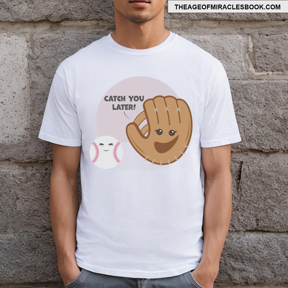 Baseball Catch Kawaii T-shirt
