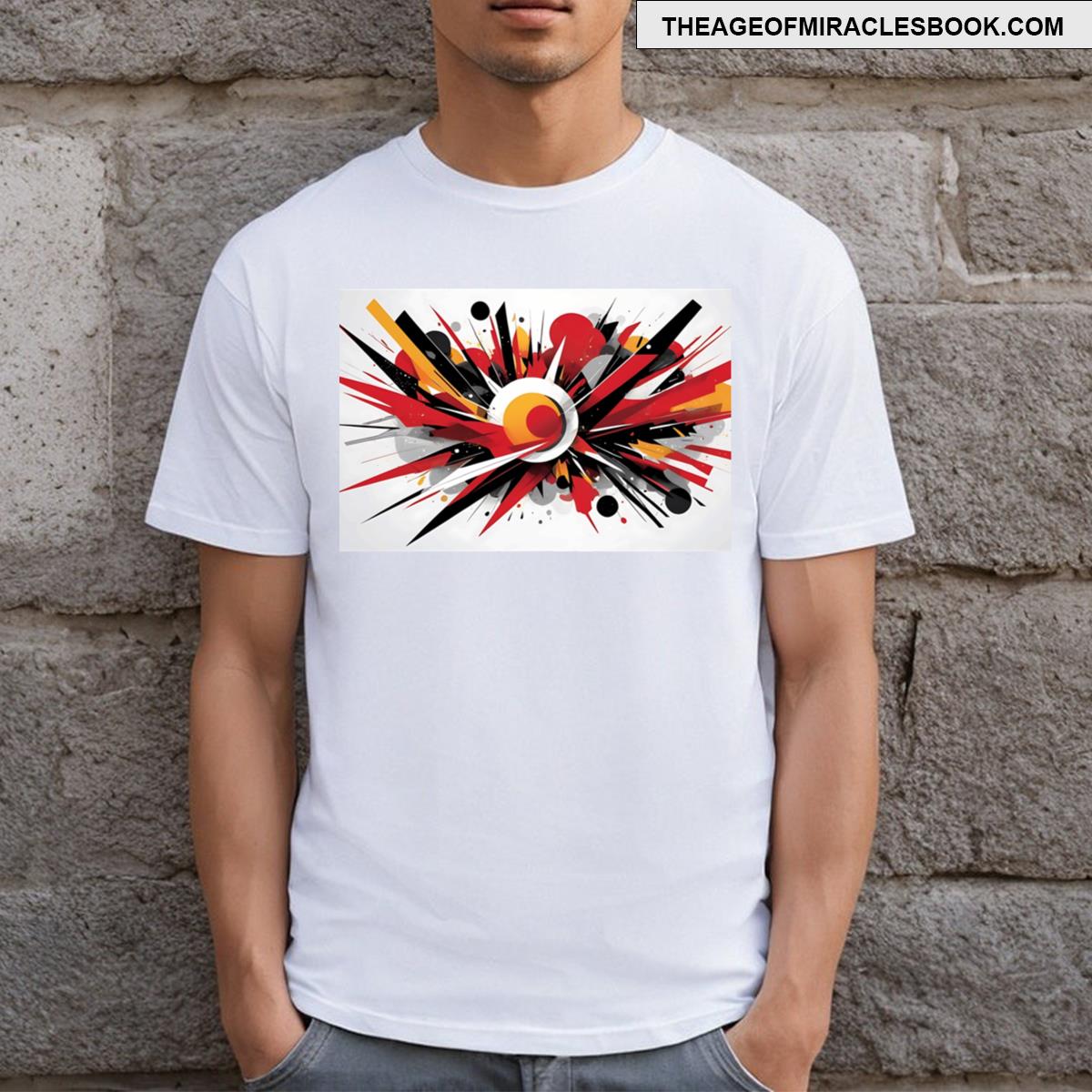 Dynamic Abstract Pop Art T-shirt