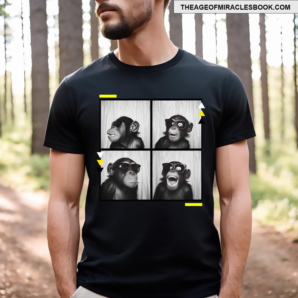 Funny Animals Chimpanze Monkey T-shirt