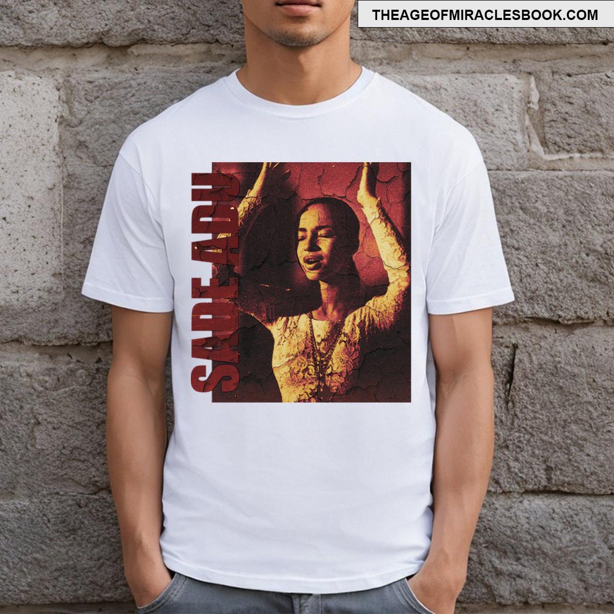 Vintage Cracked Sade Adu Queen T-shirt