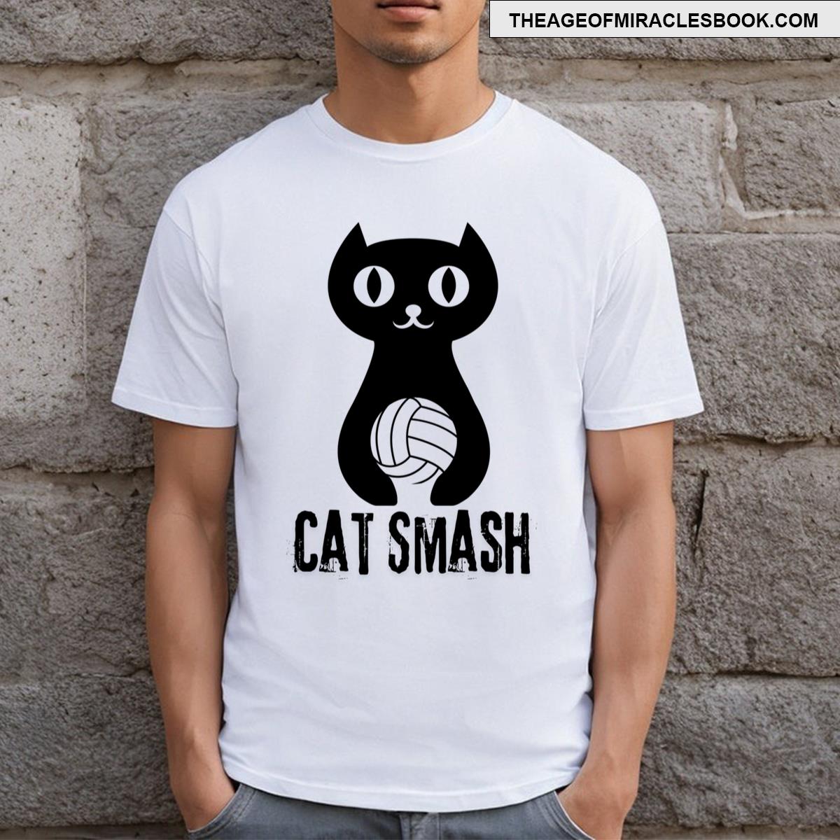 Volleyball Cat Cat Smash T-shirt