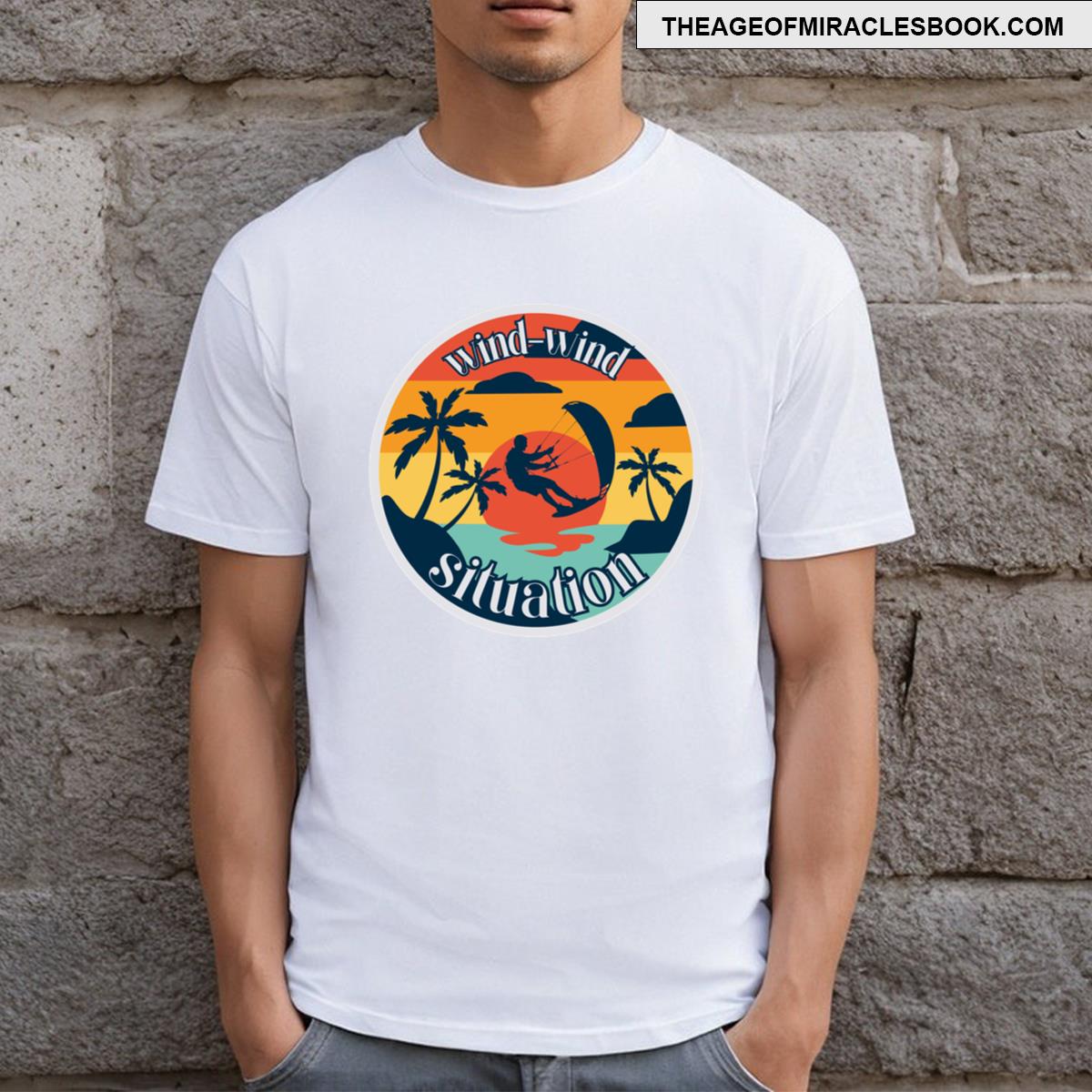 Wind Wind Situation Kite Surfing Fan T-shirt